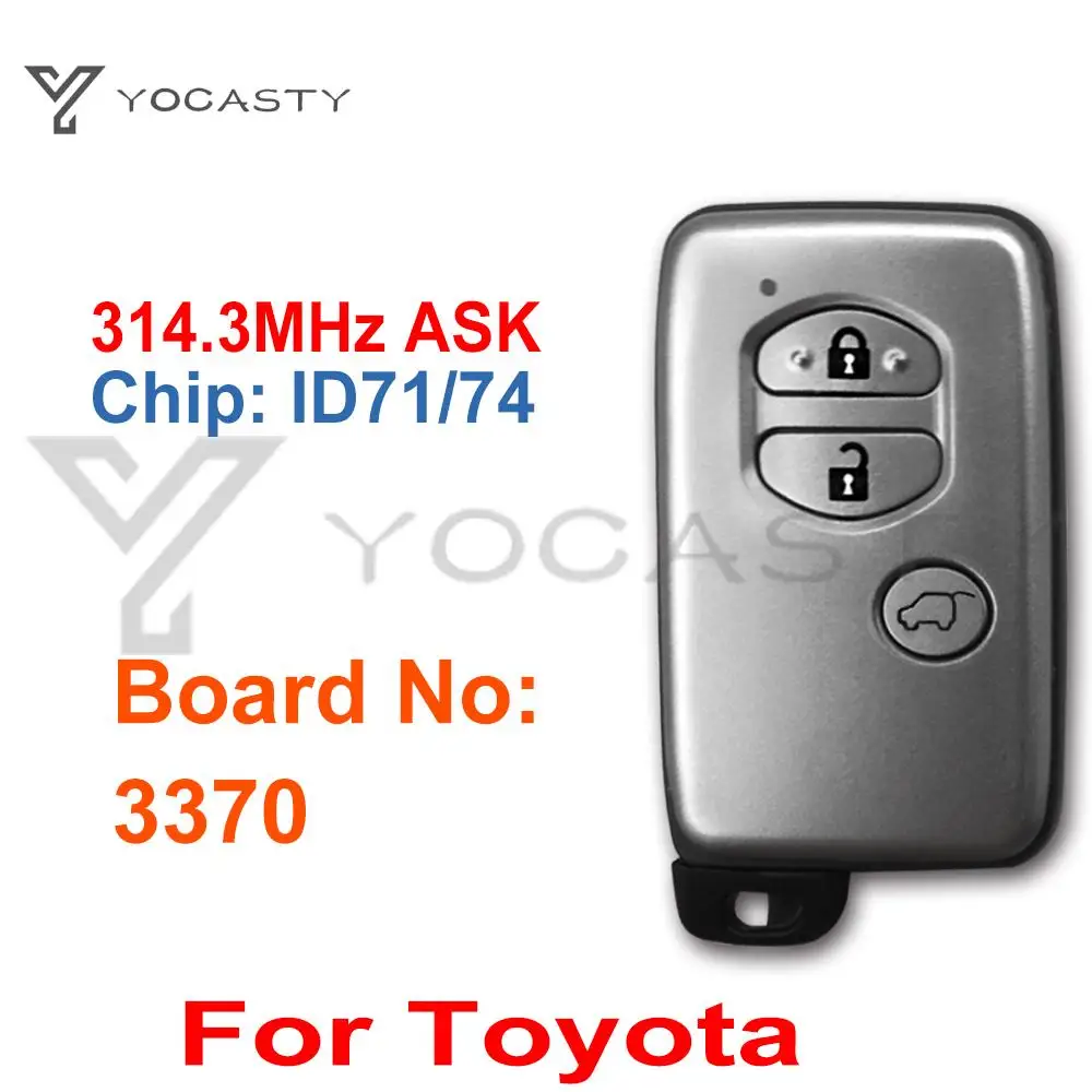 YCOASTY 3 плата кнопок нет 3370 ID74 WD03 чип Серебряный Бесключевой Запуск дистанционный