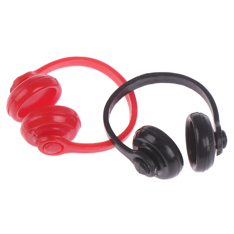 

2Pcs 1/12 Dollhouse Miniatures Plastic Wireless Earphone Headphone Christmas Gift Doll House Decor Classic Toys for Child Kids