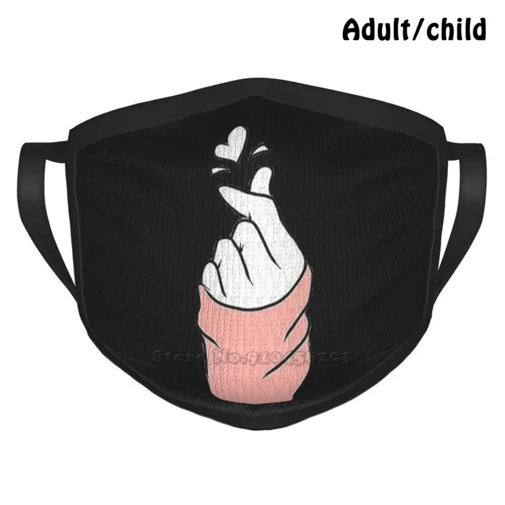 Смешная Пылезащитная многоразовая маска для лица Я люблю тебя сделай сам