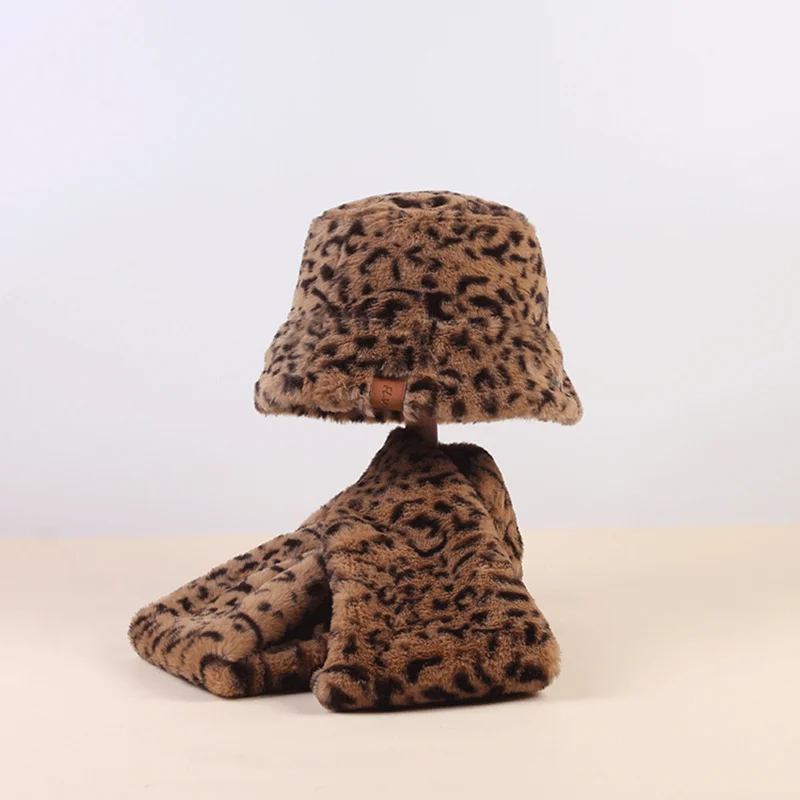 Зимние женские Панамы с шарфом новый стиль зимняя женская теплая шапка