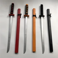 wooden cosplay sword mini simulated animation prop weapon anime katana samurai ninja performance props gift toys for kids 73cm