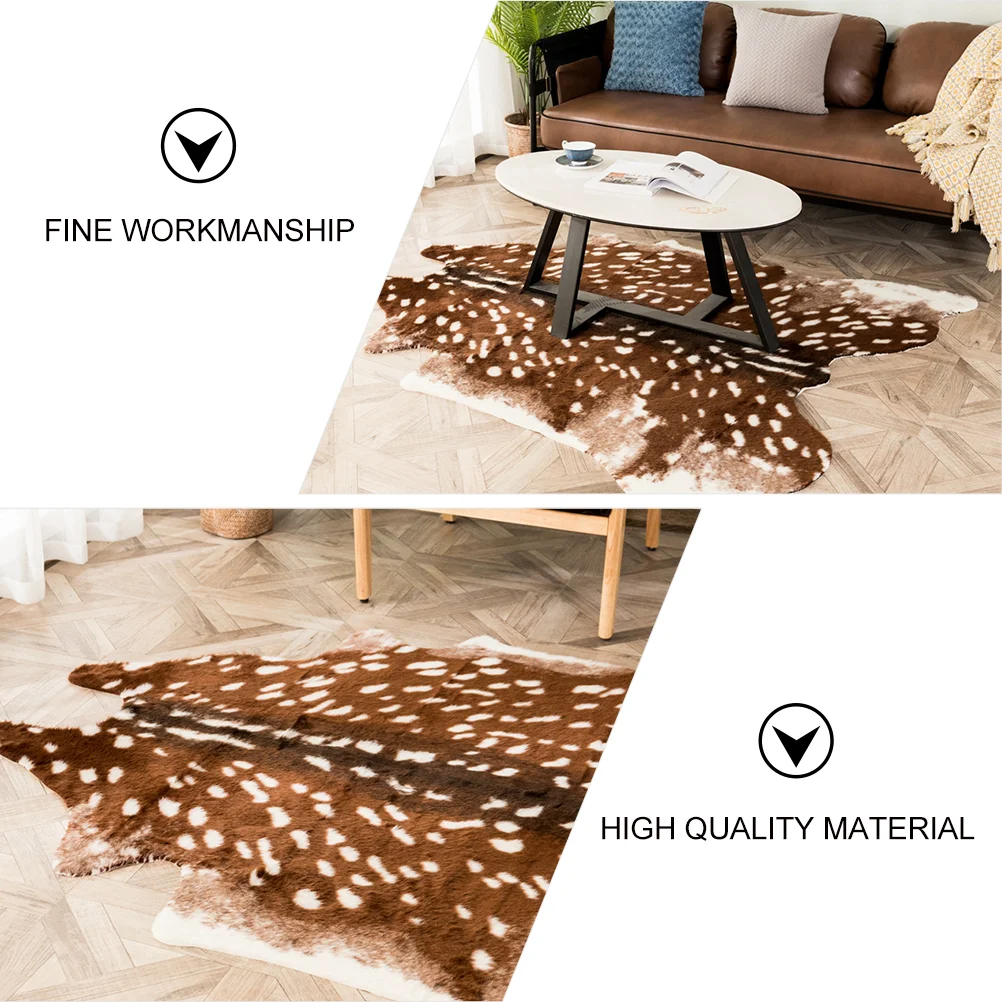 저렴한 1pc Sika 사슴 인쇄 카펫 지상 매트 바닥 깔개 장식 지상 패드 홈