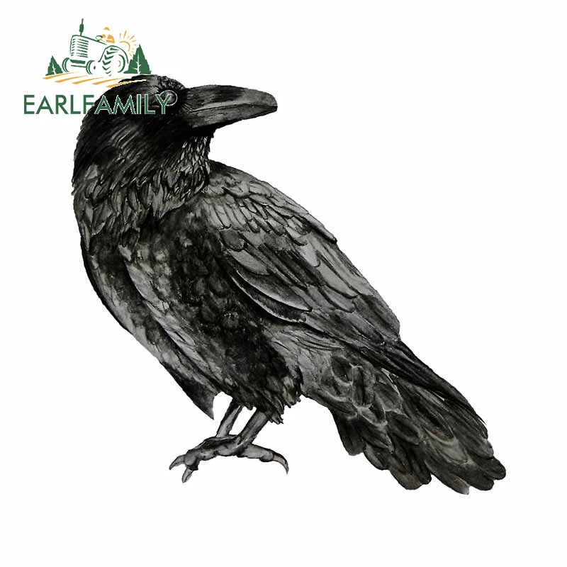 

EARLFAMILY 13 см x 7,9 см для ворона автомобильные наклейки мотоциклетный шлем тонкая Водонепроницаемая аниме наклейка для ноутбука для украшения фургона