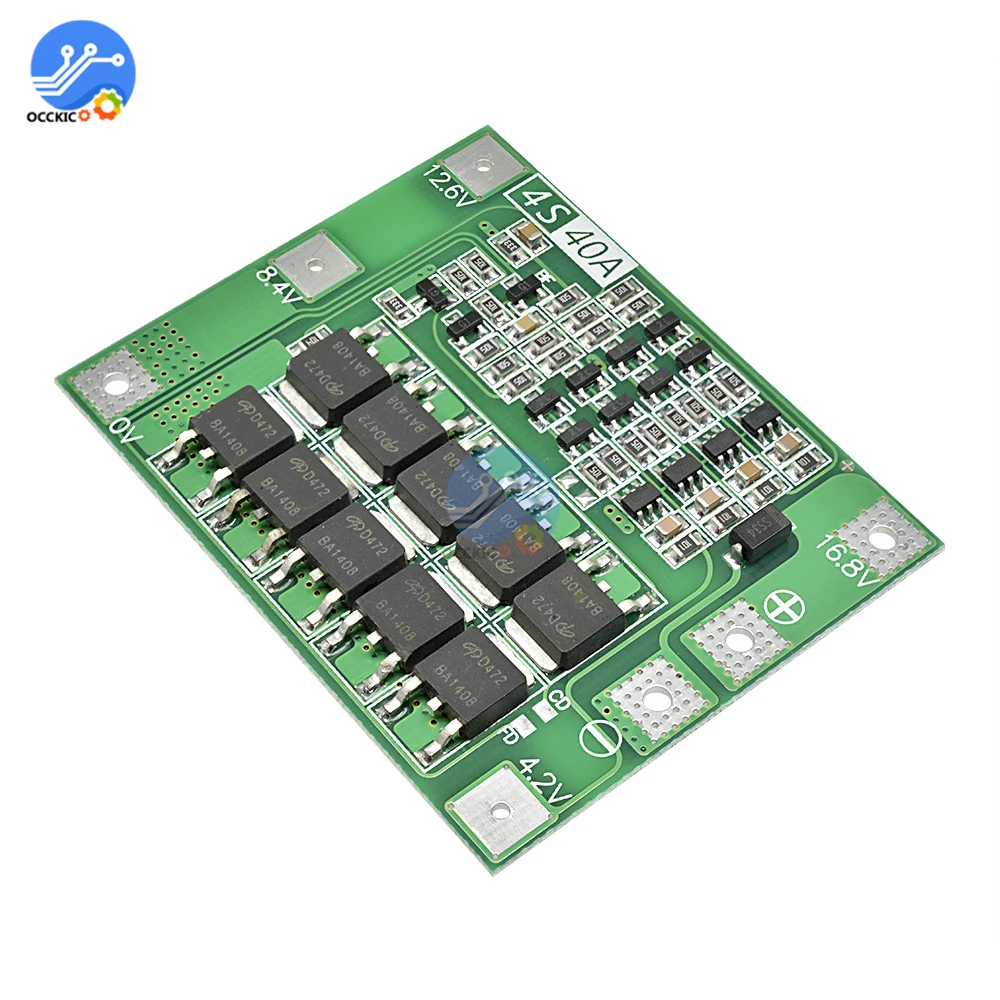 BMS 3S 4S 25A 30A 40A 60A Защитная плата зарядного устройства для литий ионных литиевых