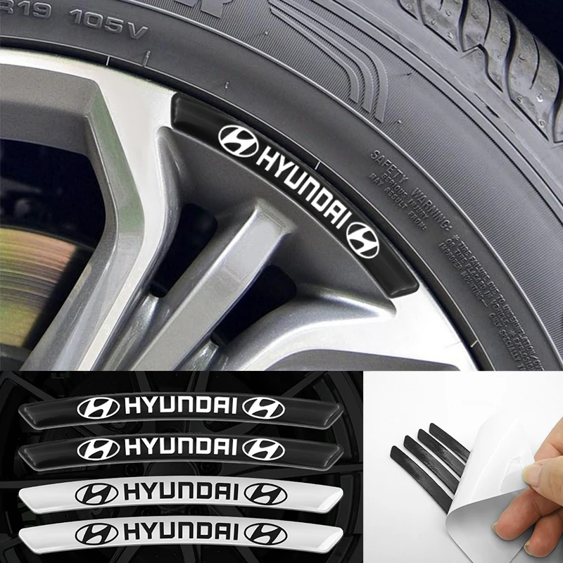 Наклейки на автомобильные диски 4 шт. наклейки для гоночных выступлений Hyundai Genesis