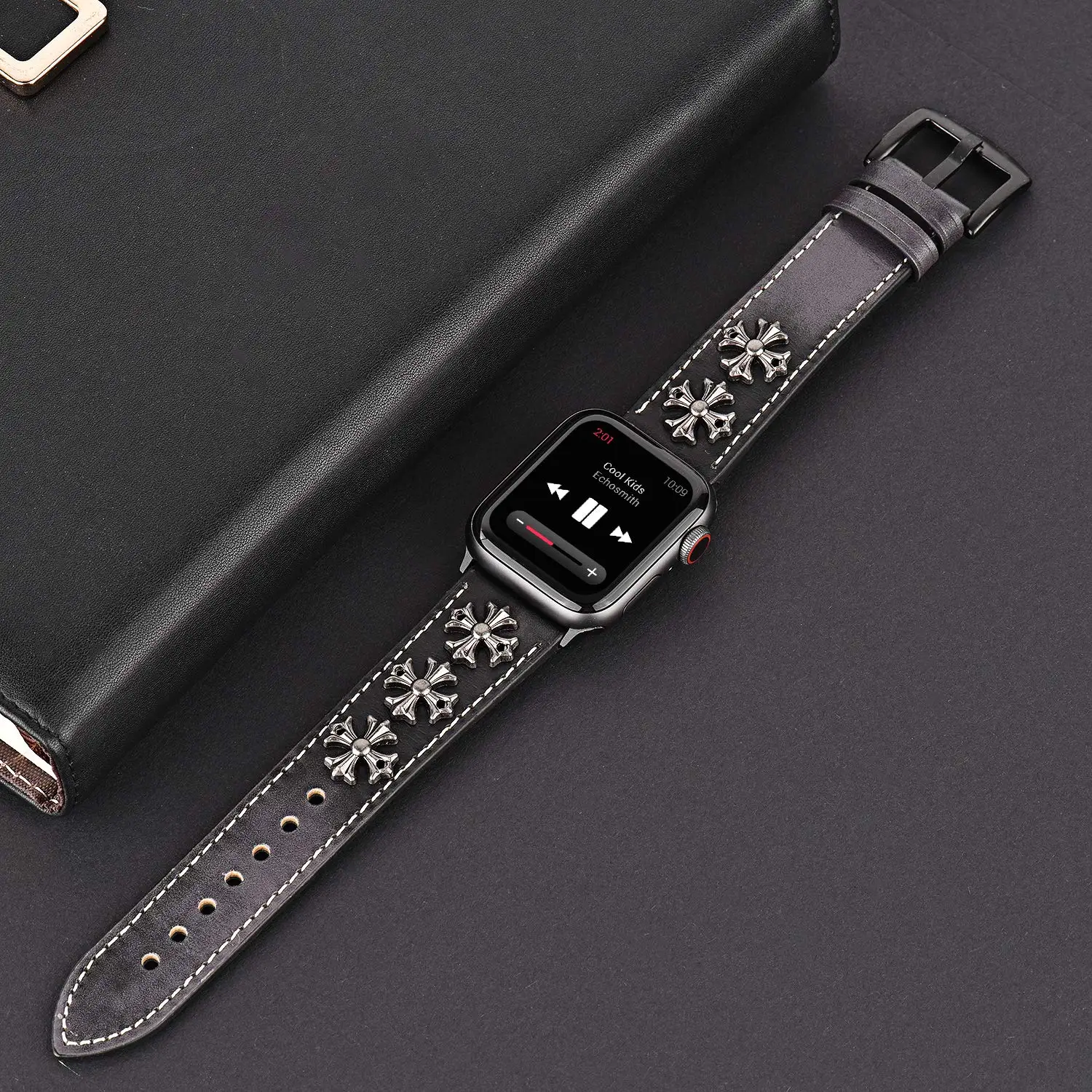 Браслеты-манжеты для Apple Watch 38 мм 42 мм 40 мм 44 мм Iwatch серии 5 4 3 2 1, кожаный браслет для мужчин и женщин