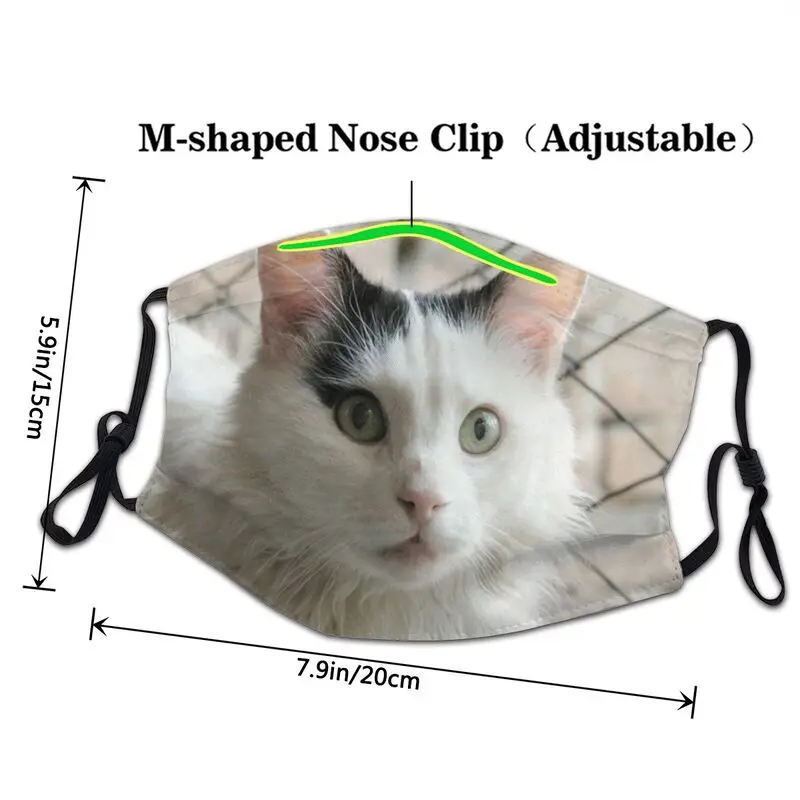 The Turkish Van Mask Anti Dust Non-Disposable Puppy Angora Cat Face Protection Cover Unisex Adult Respirator Mouth Muffle | Аксессуары