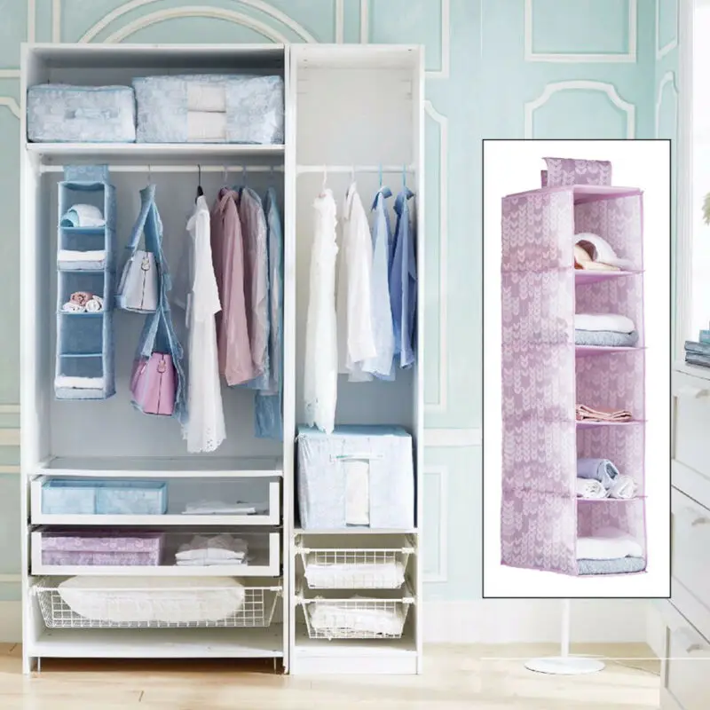 Новый бренд складной шкаф для одежды органайзер подвесного тренинга 5 полка