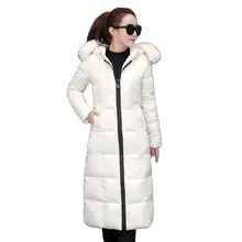 Зимние женские пуховые куртки 2022 новое пальто с длинным меховым
