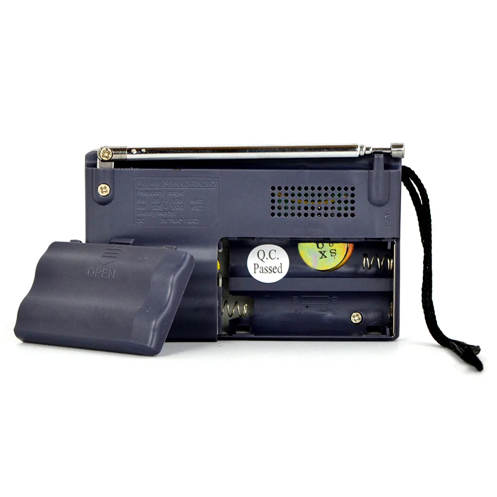 

Pocket Built In Speaker Low Power Consumption Receiver BC-R21 Radio AM 530-1600 FM 88-108 KHz Portable Universal World AM/FM