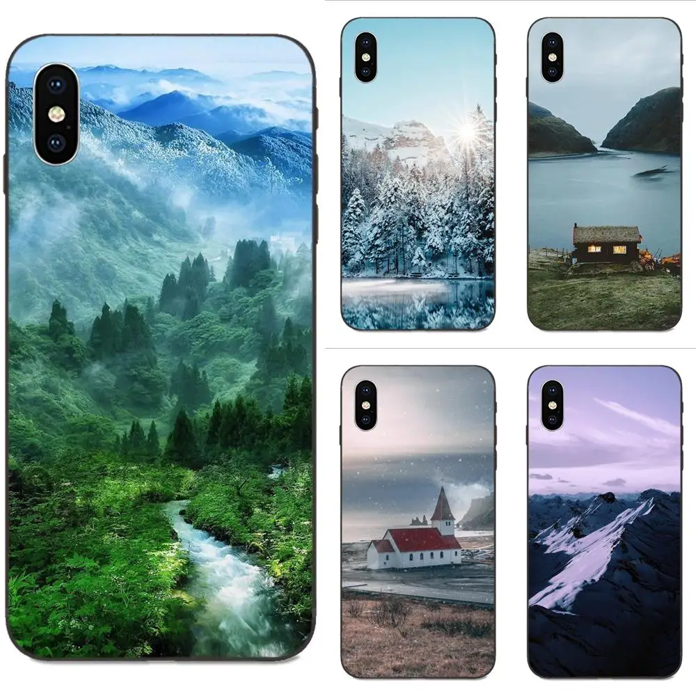 Горные реки и дом классический для Huawei Mate 9 10 20 P8 P9 P10 P20 P30 Lite Mini Play Pro P smart Plus Z