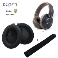 kqtft replacement earpads headband for philips shl5905 shl 5905 shl 5905 headset universal bumper earmuff cover cushion cups