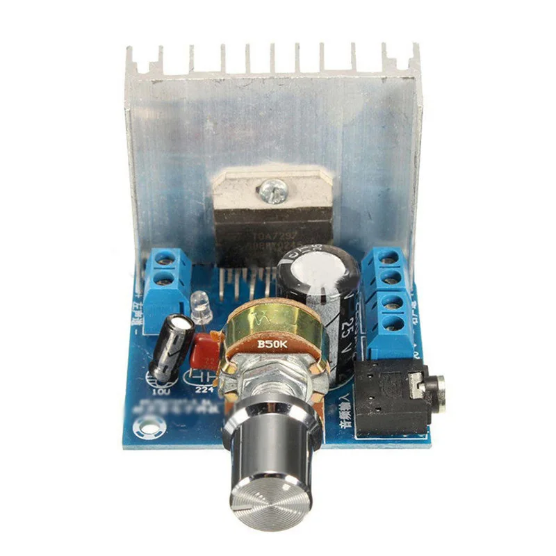 AC/DC 12V TDA7297 2*15W цифровой аудио усилитель плата DIY двухканальный модуль для книжной
