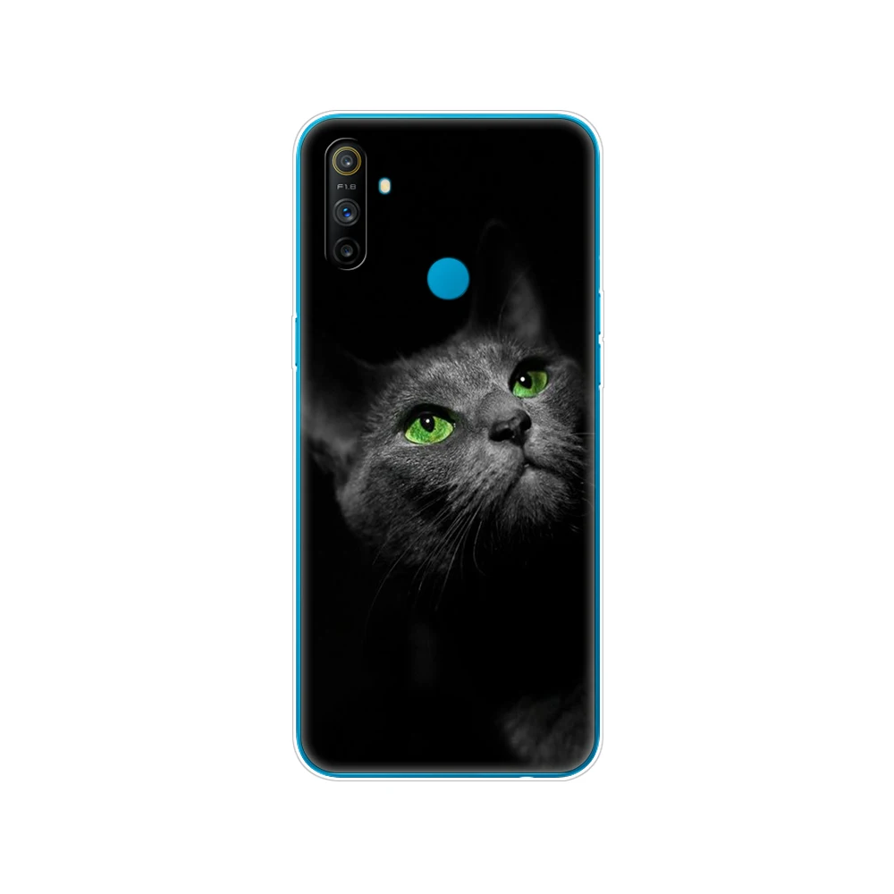 Силиконовый чехол для Realme C3 с рисунком мягкий телефона из ТПУ OPPO RMX2020 RealmeC3