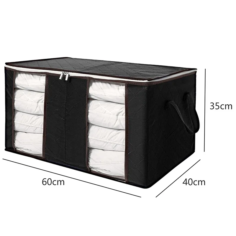 Нетканый органайзер для хранения одежды складной одеял пыленепроницаемые сумки