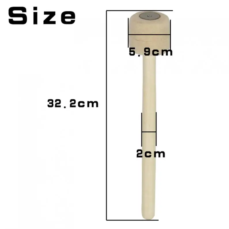 Барабанные палочки деревянные барабанные из шерстяного войлока | Спорт и