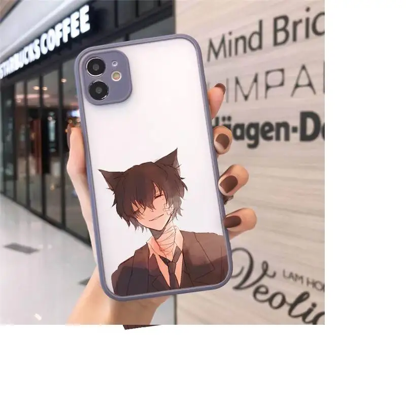 

Bungo Stray Dogs Phone Case Matte For iPhone 12 Mini 11 Pro XR XS Max 7 8 Plus X Hard PC Back Cover