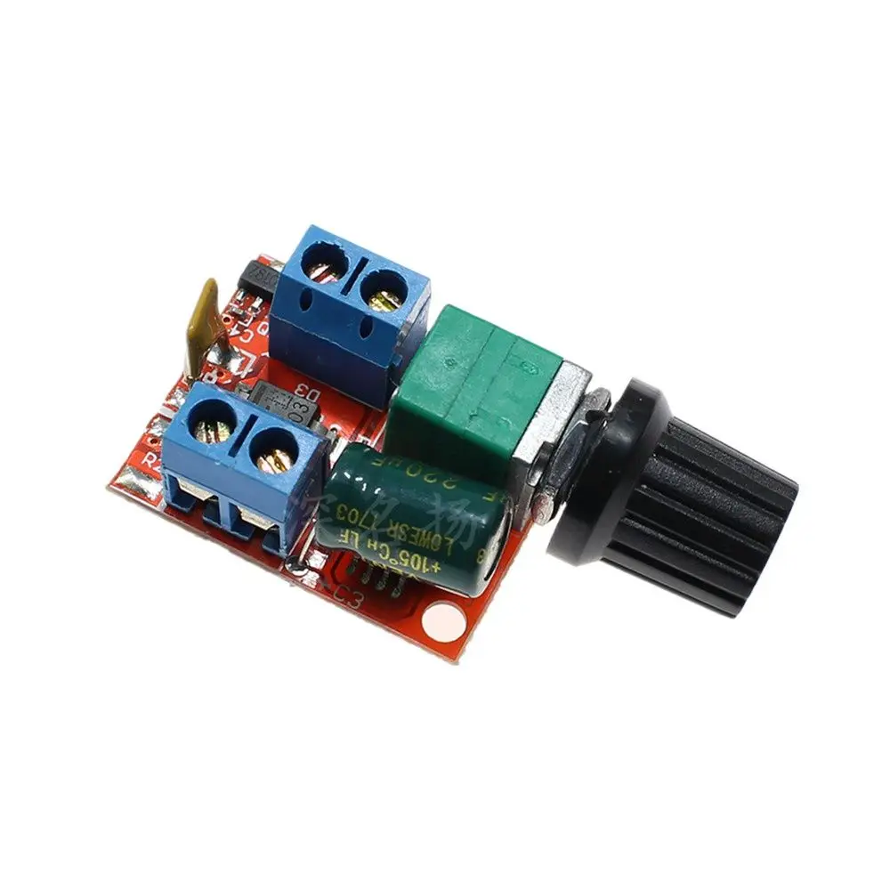 

Mini DC motor PWM speed controller 3V6 12 24 35V speed control switch Super small LED dimmer 5A