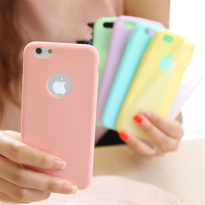Чехол с отверстиями для iphone 7 8 6 S Plus 5 5S SE мягкий однотонный простой чехол 11 12 Pro X XR XS