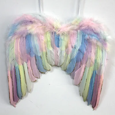 Единорог перо Крылья для детей выступлений сцены девочек искусственные