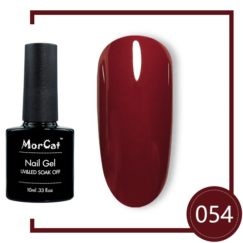 Гель лак для ногтей MorCat красный вампир винно удаляемый замачиванием
