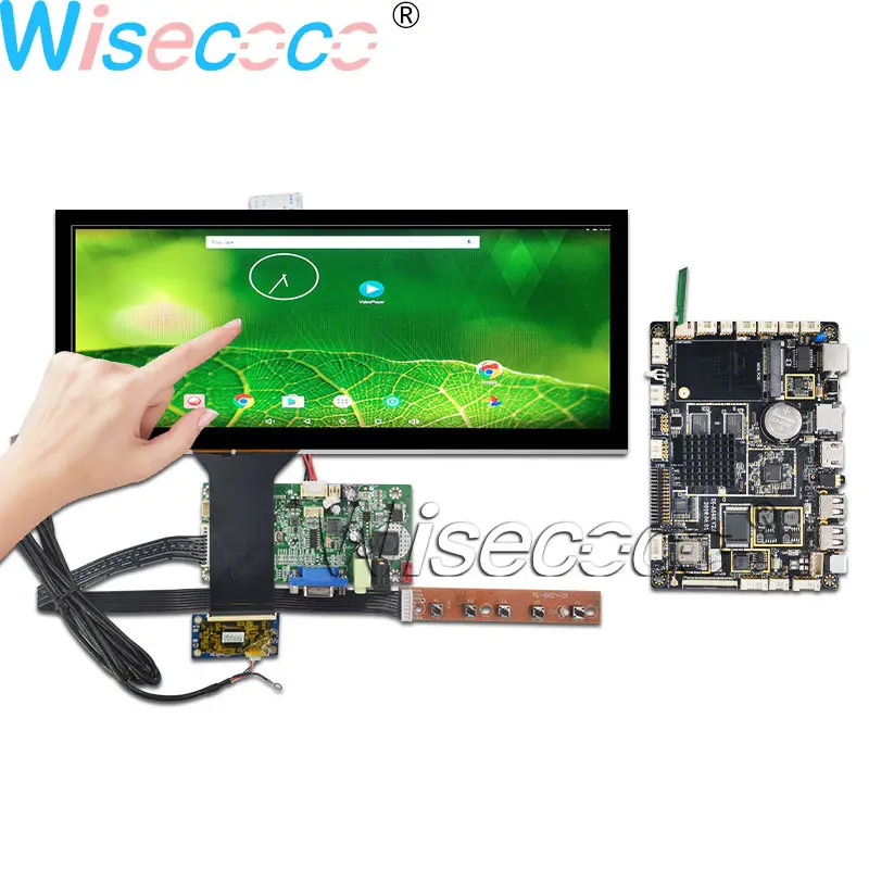 12.3-дюймовый IPS LCD-экран 1920 * 720 LVDS 50 контактная лента дисплей WIFI Bluetooth-совместимая Android система плата драйвера + емкостное касание.