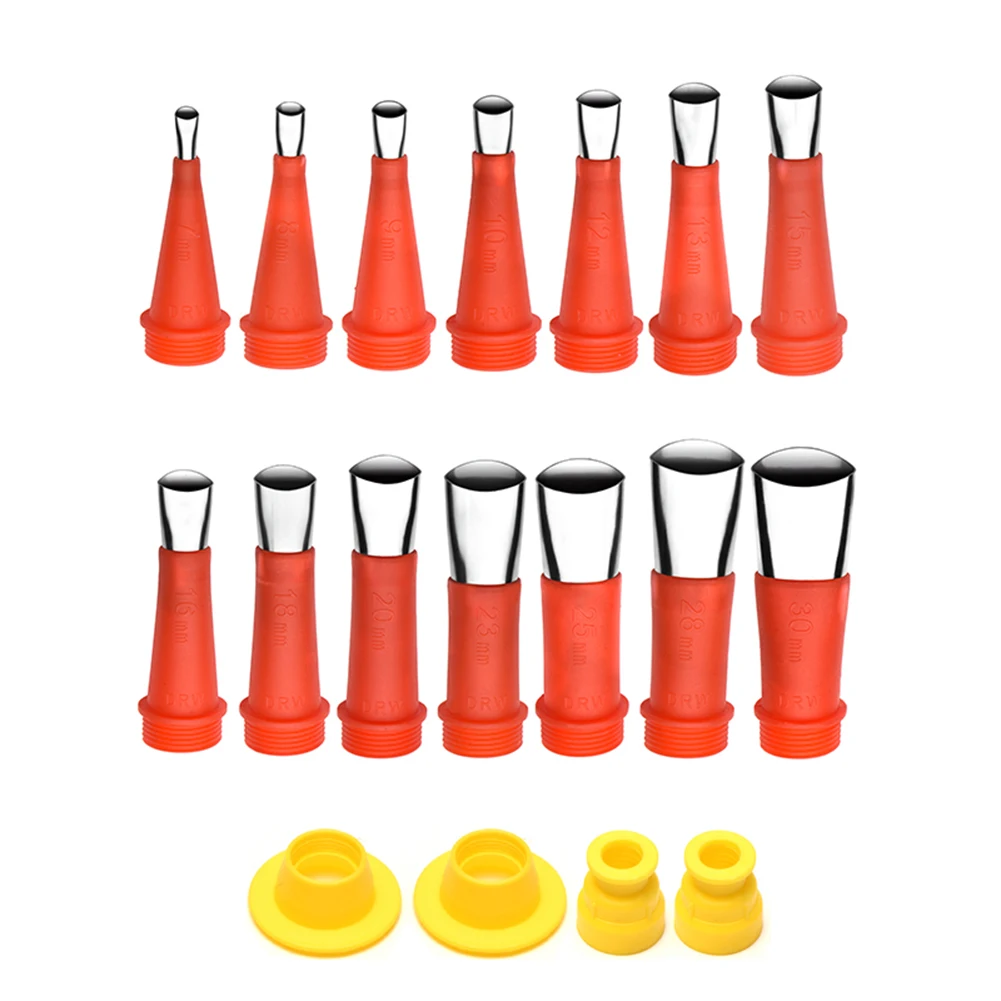 

18PCS Stainless Steel Caulk Nozzle Applicator Caulking Finisher Glue Silicone Sealant Finishing Tool Kitchen Bathroom Sink Joint