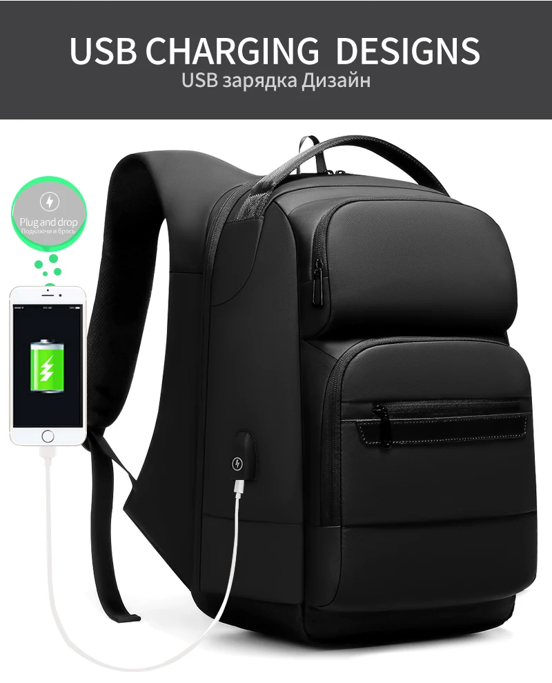EURCOOL, рюкзак для путешествий, мужской, многофункциональный, 15,6 дюймов, сумка для ноутбука, Mochila, водоотталкивающий, Подростковый, деловой рюкзак n1856