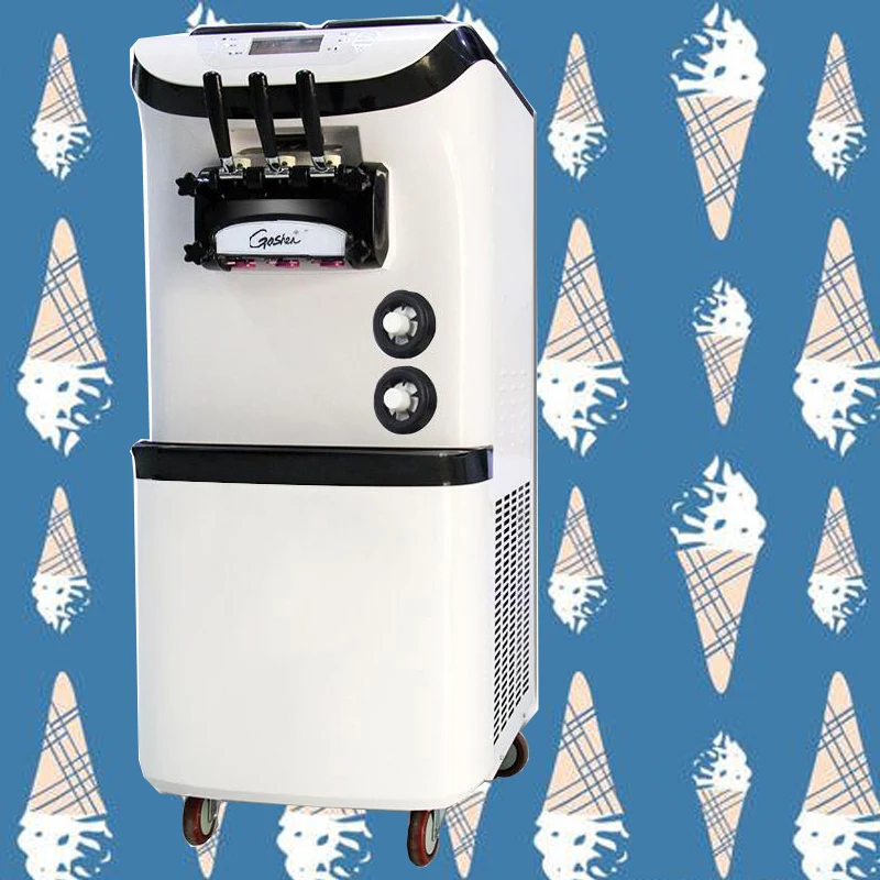 

Машина для мороженого для Портативный мороженое коммерческий Электрический Вертикальный ЖК-дисплей панель машина, для создания мороженог...