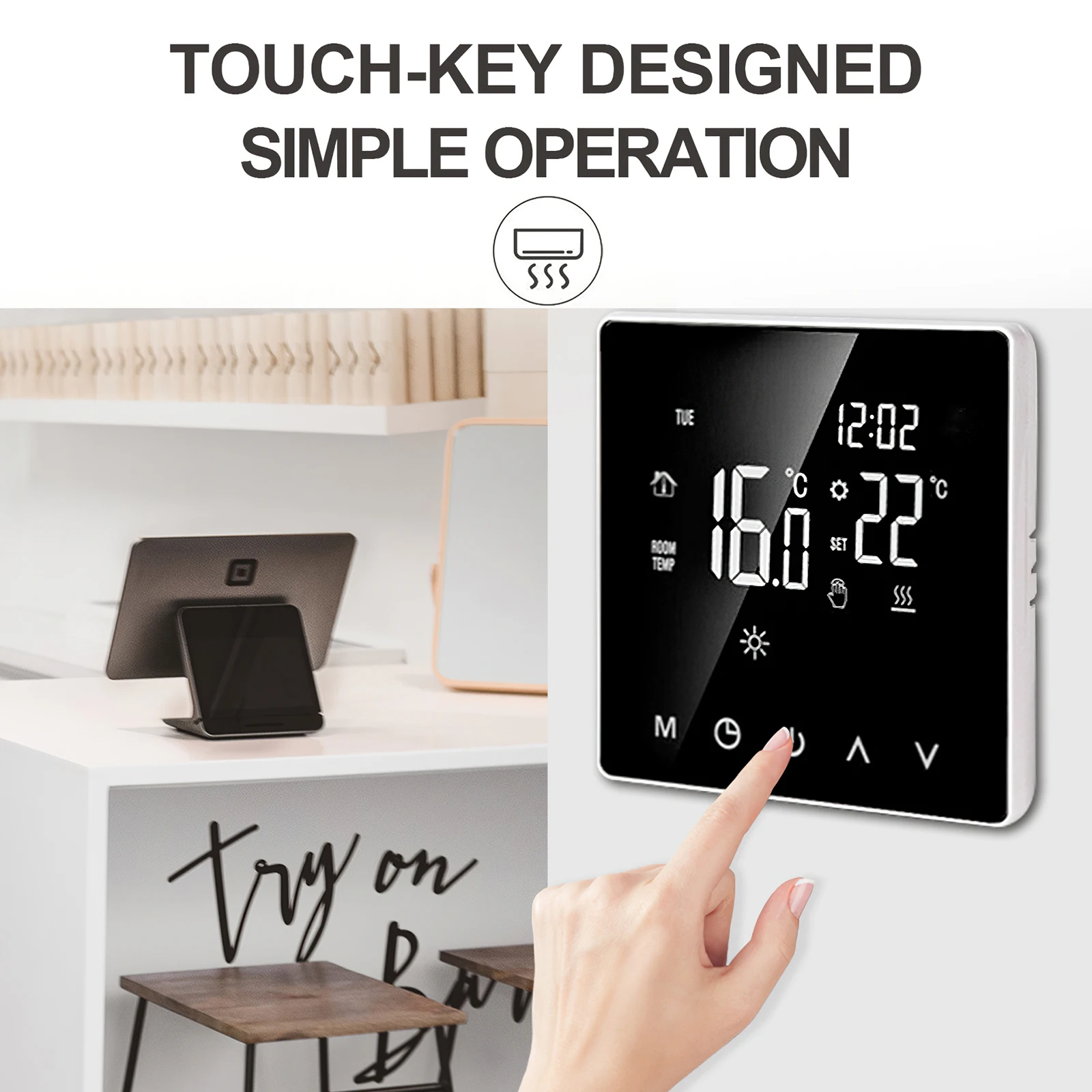 Умный термостат с Wi-Fi Электрический контроллер температуры пульт дистанционного