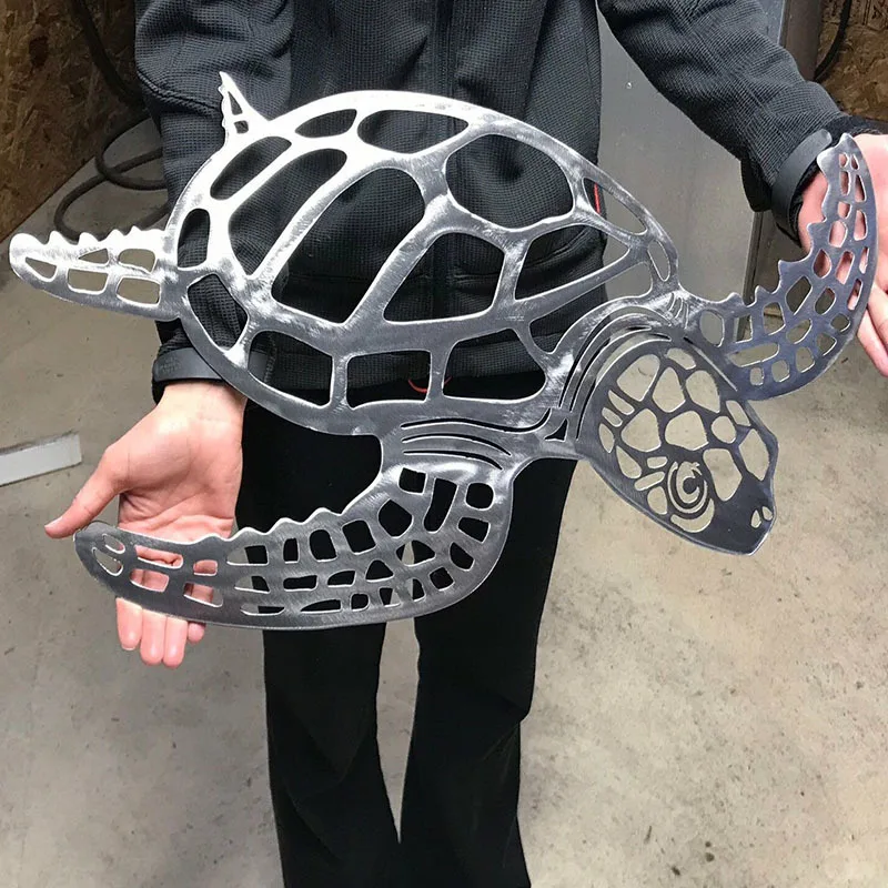 

Decoration Crafts Metal Sea Turtle Ornament Beach Theme Decor Wall Art Decorations Wall Hanging for Indoor Livingroom