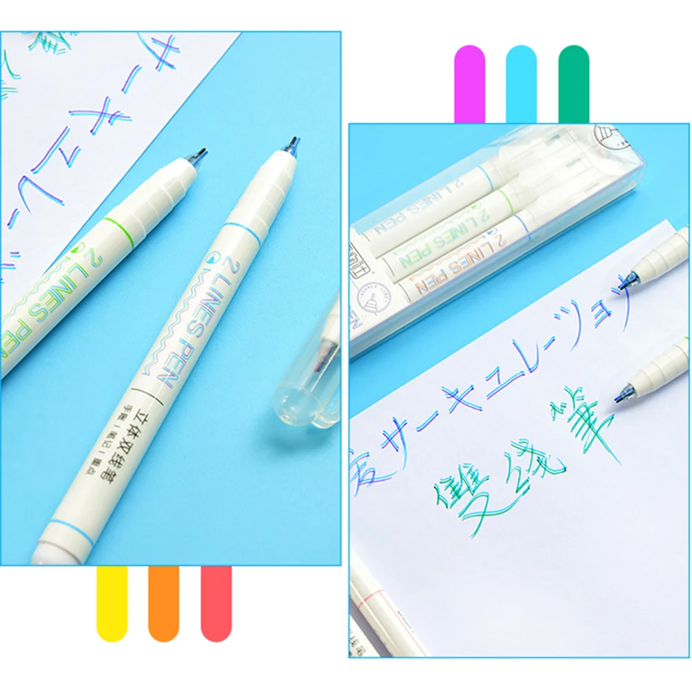 Уникальная ручка 2 линии для скрапбукинга художественный маркер тонкий лайнер