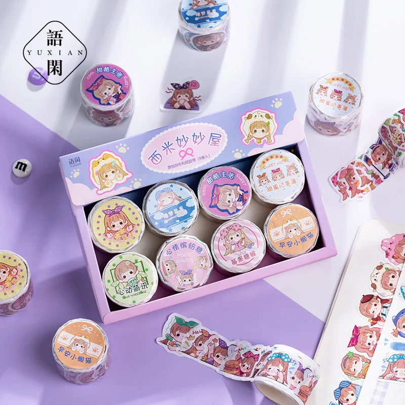 100 шт./рулон декоративные наклейки сделай сам | Канцтовары для офиса и дома