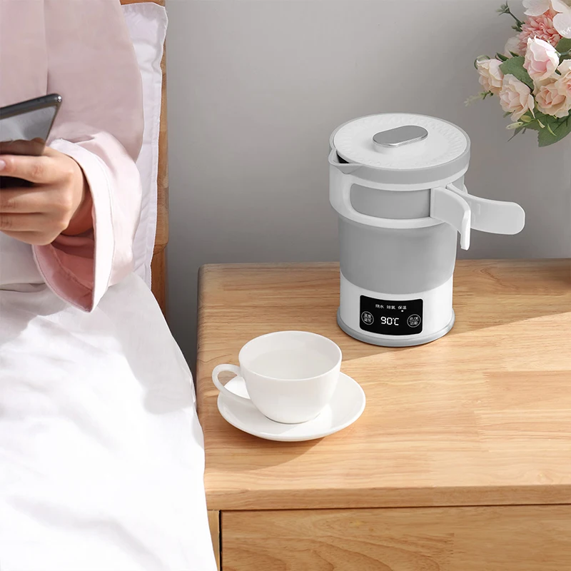Xiaomi 0.6L складной электрический чайник для воды силикагель портативный