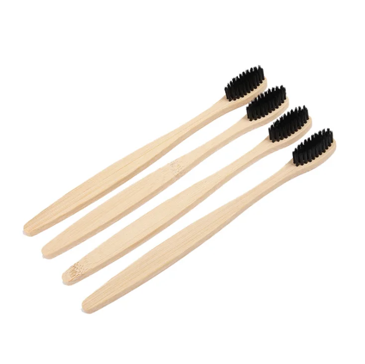 Natural Pure Bamboo Wood Rainbow Toothbrush Environmental Charcoal Health Low Carbon Medium Handle | Красота и здоровье