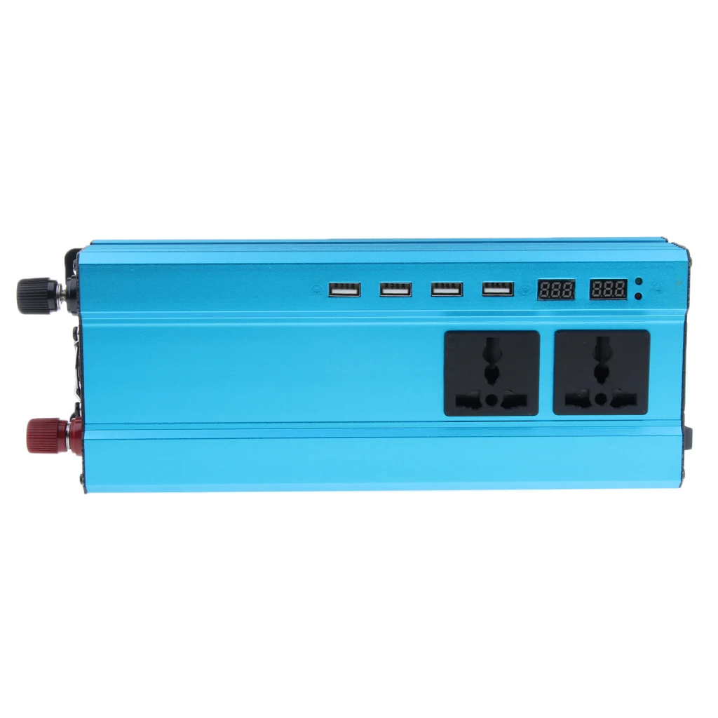 

900W Multi-Function Power Inverter 12V DC to 220V AC Converter with Cable and Clamp