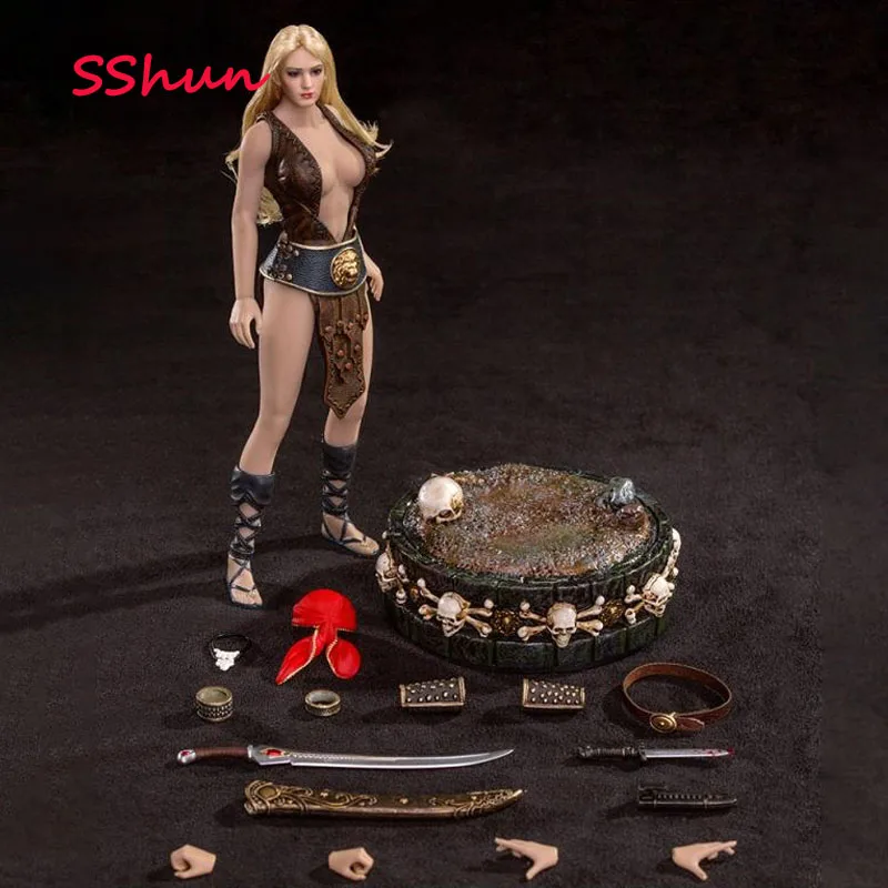 

PL2019-154 TBLeague ARHIAN PIRATE 1/12 Scale Female Pirate 6 inch doll Seamless Female Action Figure Toys