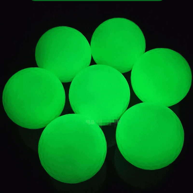 2Pcs/Lot Night Golf Balls Luminous Light Up Bright Glow Reusable Ball Accessories Fluorescent |