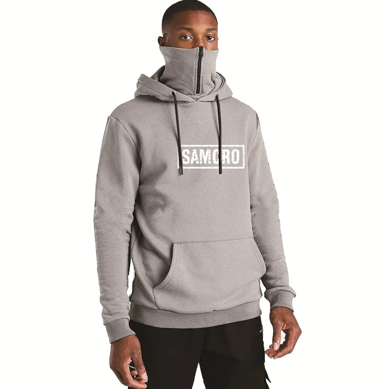 

Casual Men's pullover SOA Sons of Anarchy Printing Spring Autumn Fashion Men's hooded Cotton High Quality Men's Sweatshirt