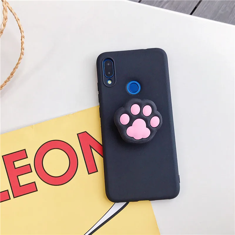 

3D cute silicone cartoon case mate 20 30 40 pro lite X phone holder stand covers fmate10 9 lite pro mate20