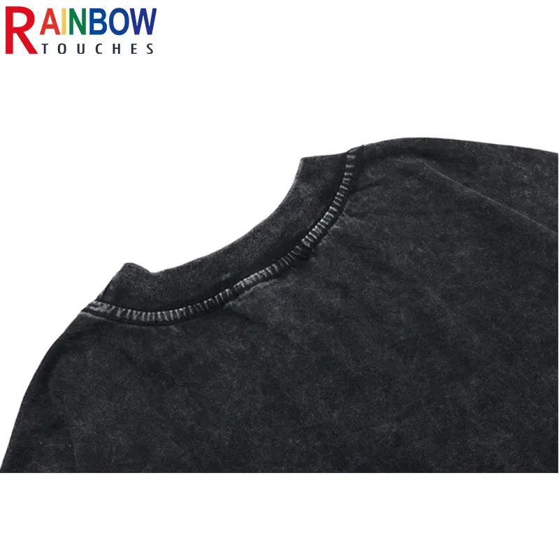 Новинка 2022 футболка с рукавом до локтя Rainbowtouches унисекс винтажная Свободная