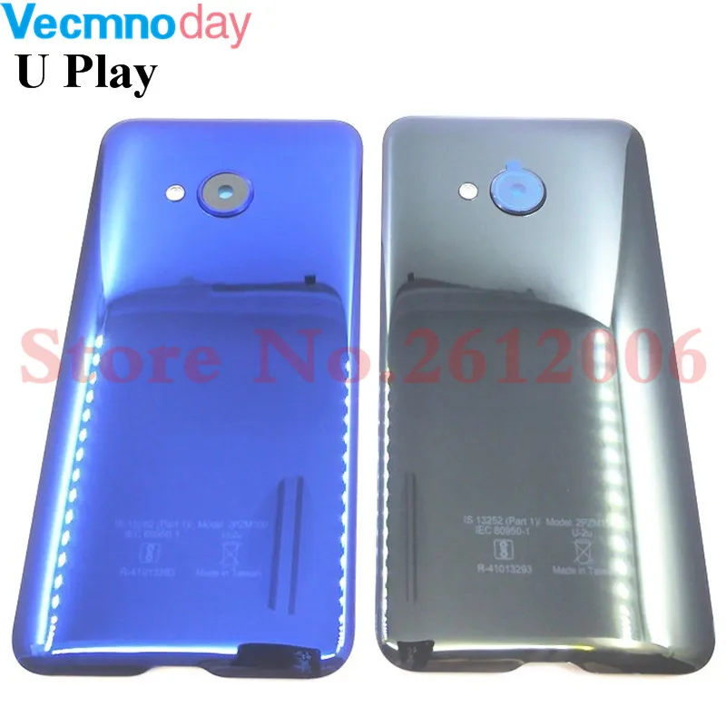 5,2 '' Стекло Батарея Крышка для htc U Play задний Корпус сзади чехол двери с Камера объектив для U Play Запасная часть