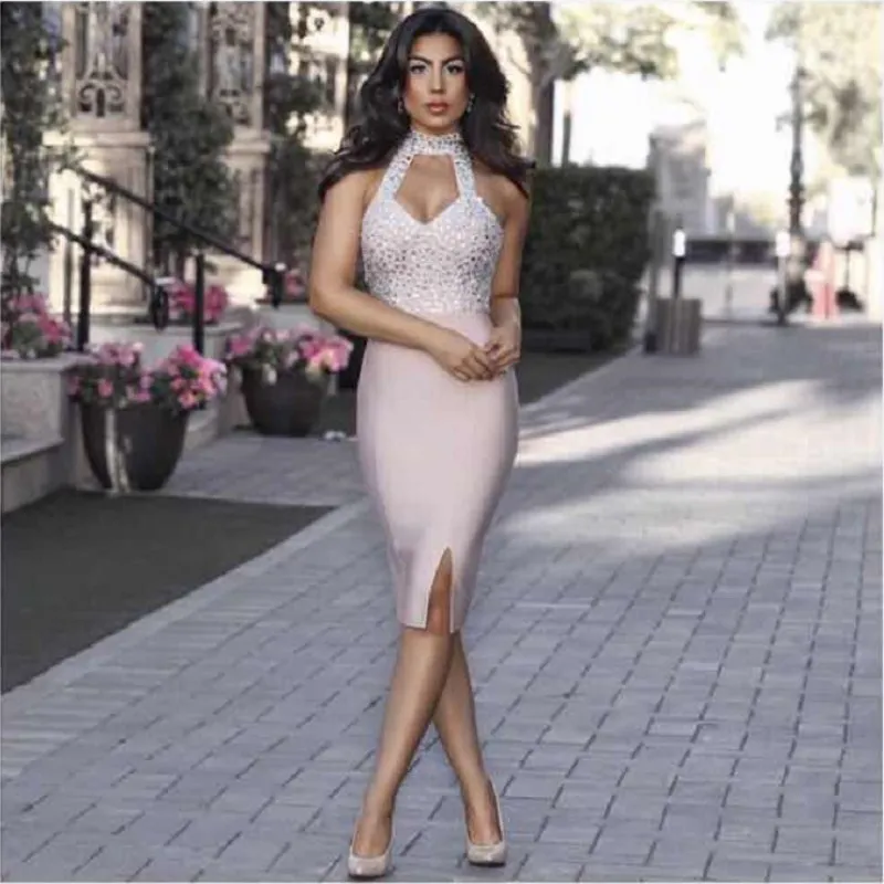 Реальные фотографии хорошее качество тканевое платье 2020 с вырезом облегающее