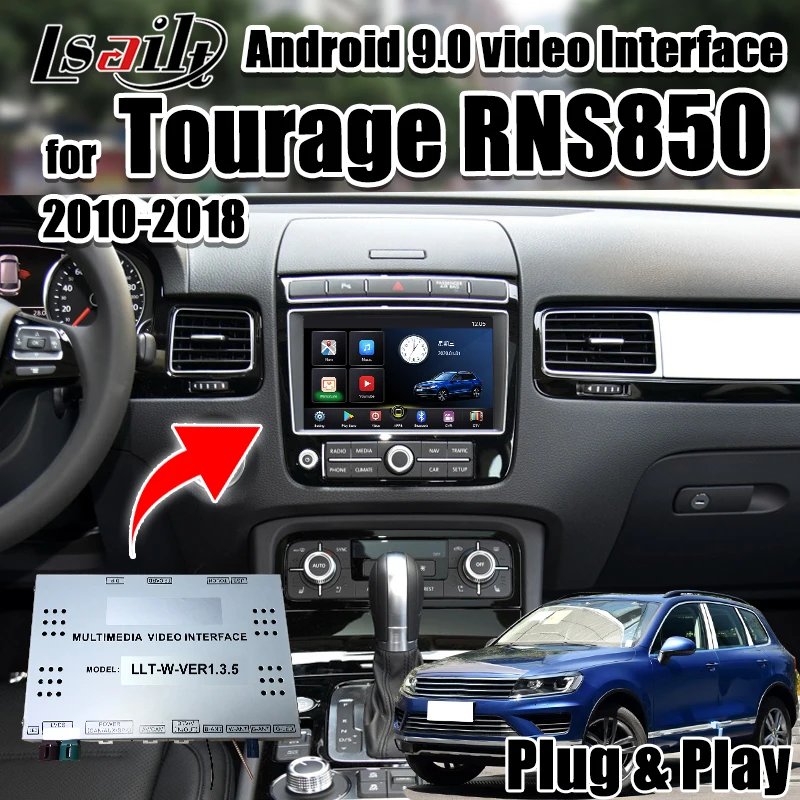 Мультимедийная видеоинтерфейсная коробка Lsailt Android 9 0 для 2010 2018 Tourage RNS850 с