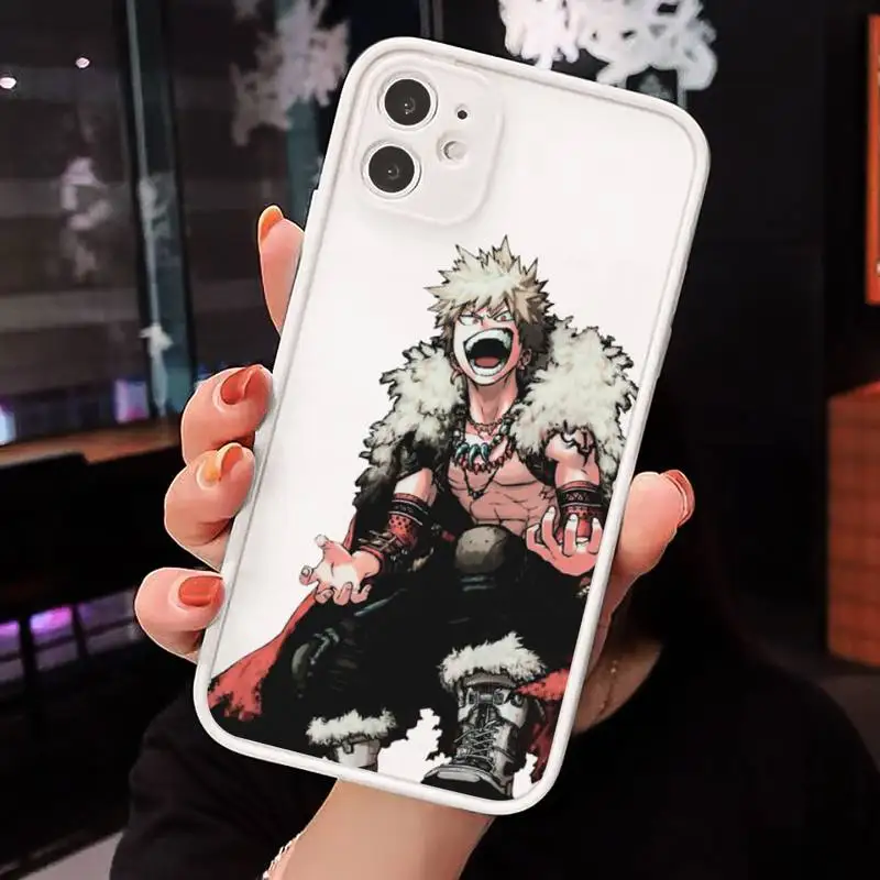 

Anime My Hero Academia Phone Cases Matte For iPhone 12 Mini 11 Pro XR XS Max 7 8 Plus X Hard PC Back Cover