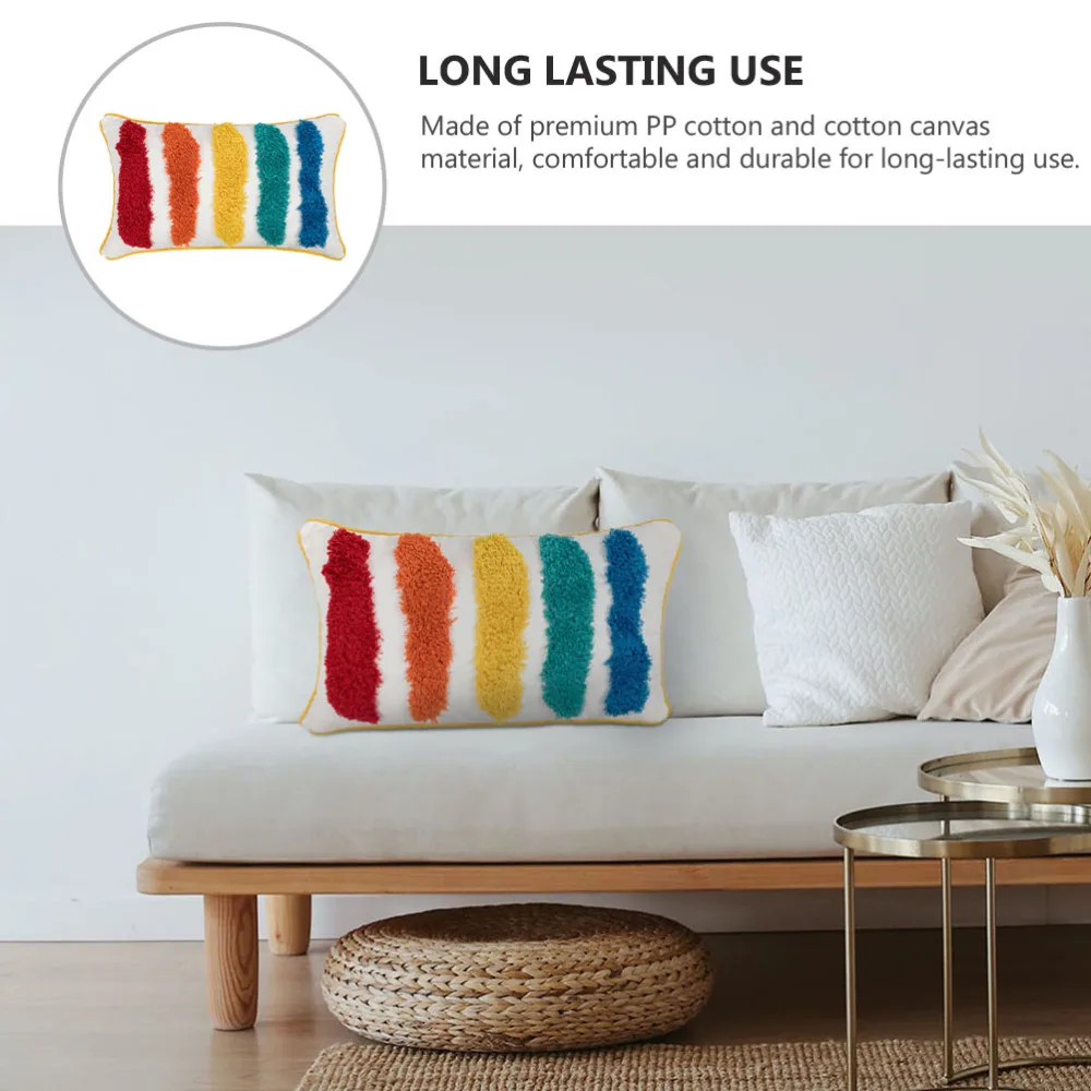 

1Pc Tufting Pillow Cover Decorative Pillowcase Sofa Throw Pillow Cover Gift