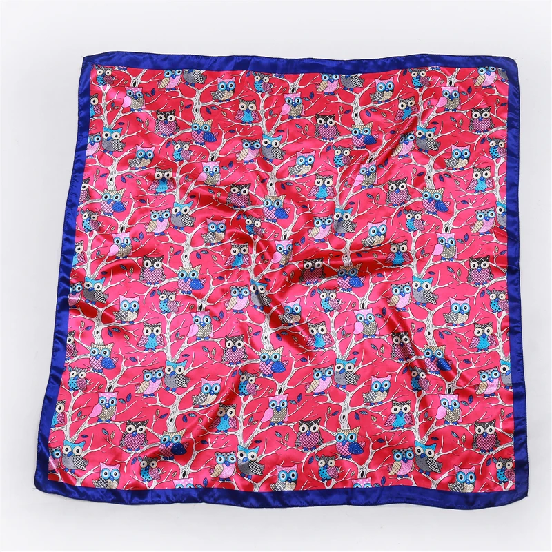 Шарф квадратный Женский с принтом совы| |