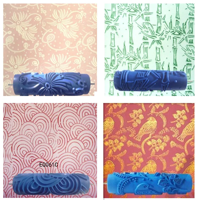 Горячие Продажа Новые 7 дюймов резиновые печати роликовая щетка краски накатки