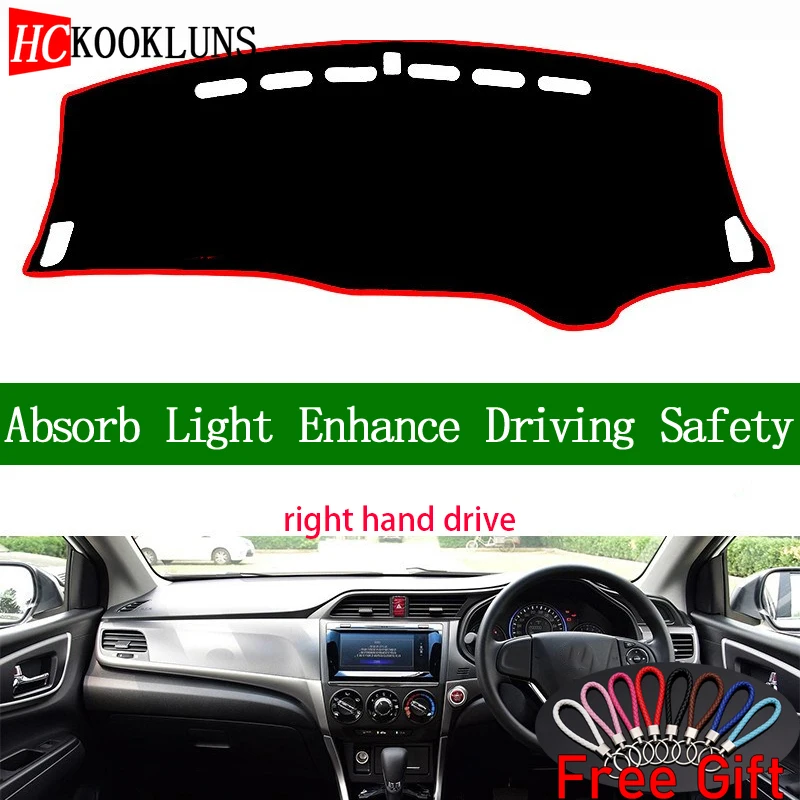 

For Honda crider 2013 2014 2015-2017 Right Hand Drive Dashboard Cover Car Stickers Sun Shade Dash Carpet Interior Accessories