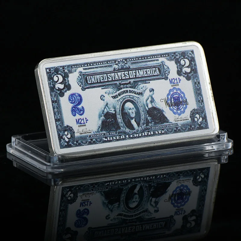 

US Dollar Square Paint Commemorative Coin Souvenir Collectible Coins Collection